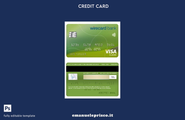 stile verificato Modello di carta classica per visto bancario Germania Aschheim